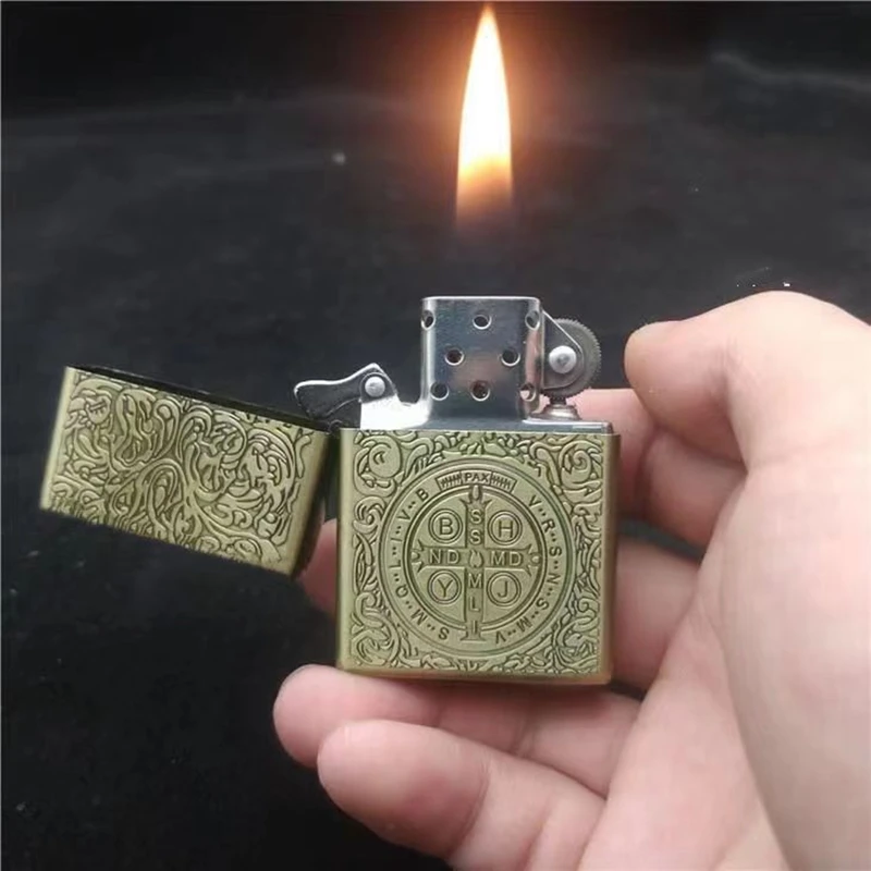 Lighter Insert Zippo - ZORRO versized Kerosine Aansteker Metaal Persoonlijkheid