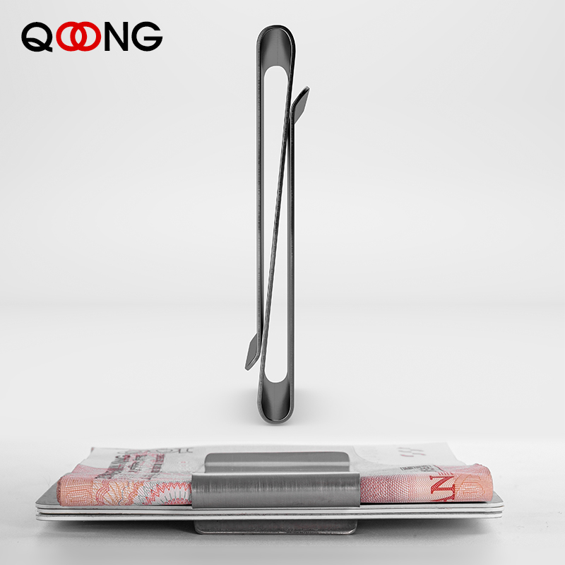 Money Clip Magnetic - Qoong Rvs Slim Dubbelzijdig Mannen Vrouwen
