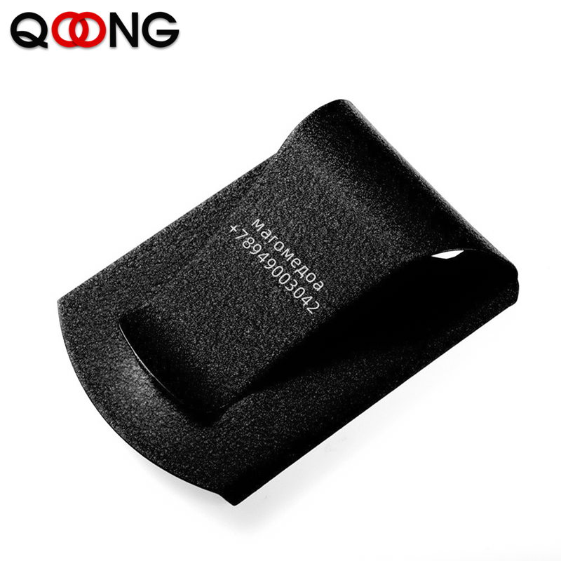 Money Clip Magnetic - QOONG Aangepaste belettering roestvrij staal 3-kleuren