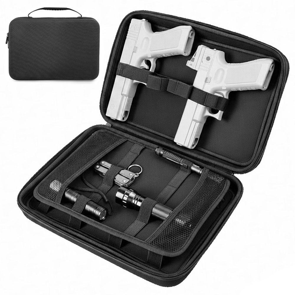 Edc Concealed Carry Bag - Tactische pistooltas Dubbele pistoolopbergtas Verborgen draagtas