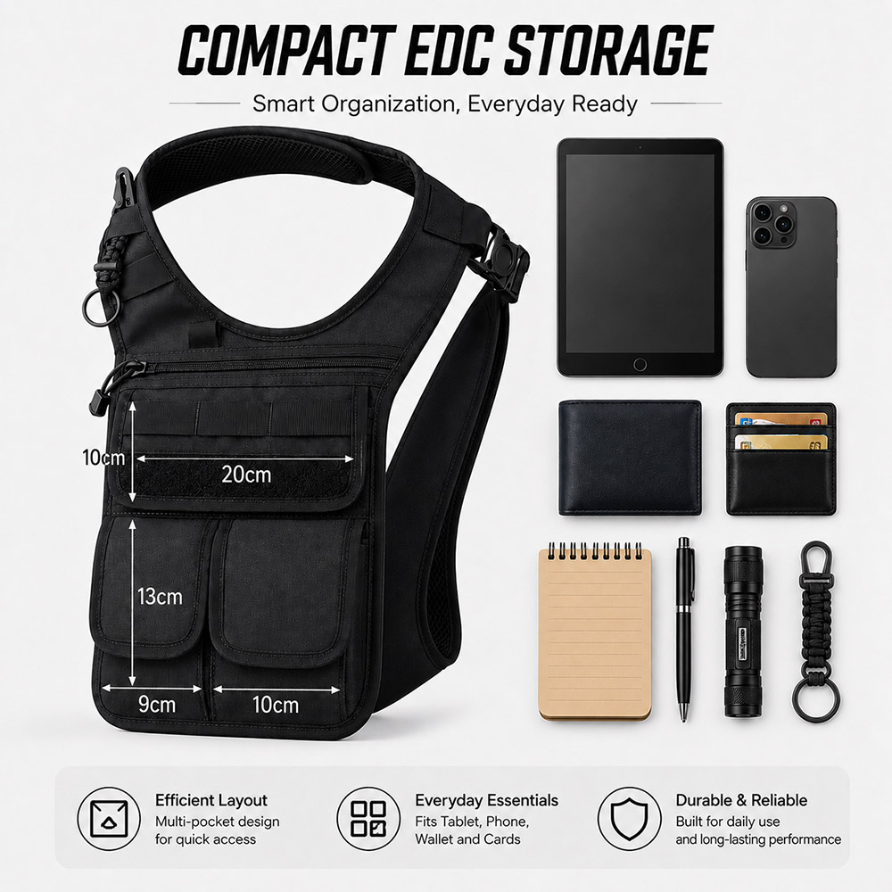 QX Tactical Verborgen Schouder - Edc Concealed Carry Bag recensie en prijs