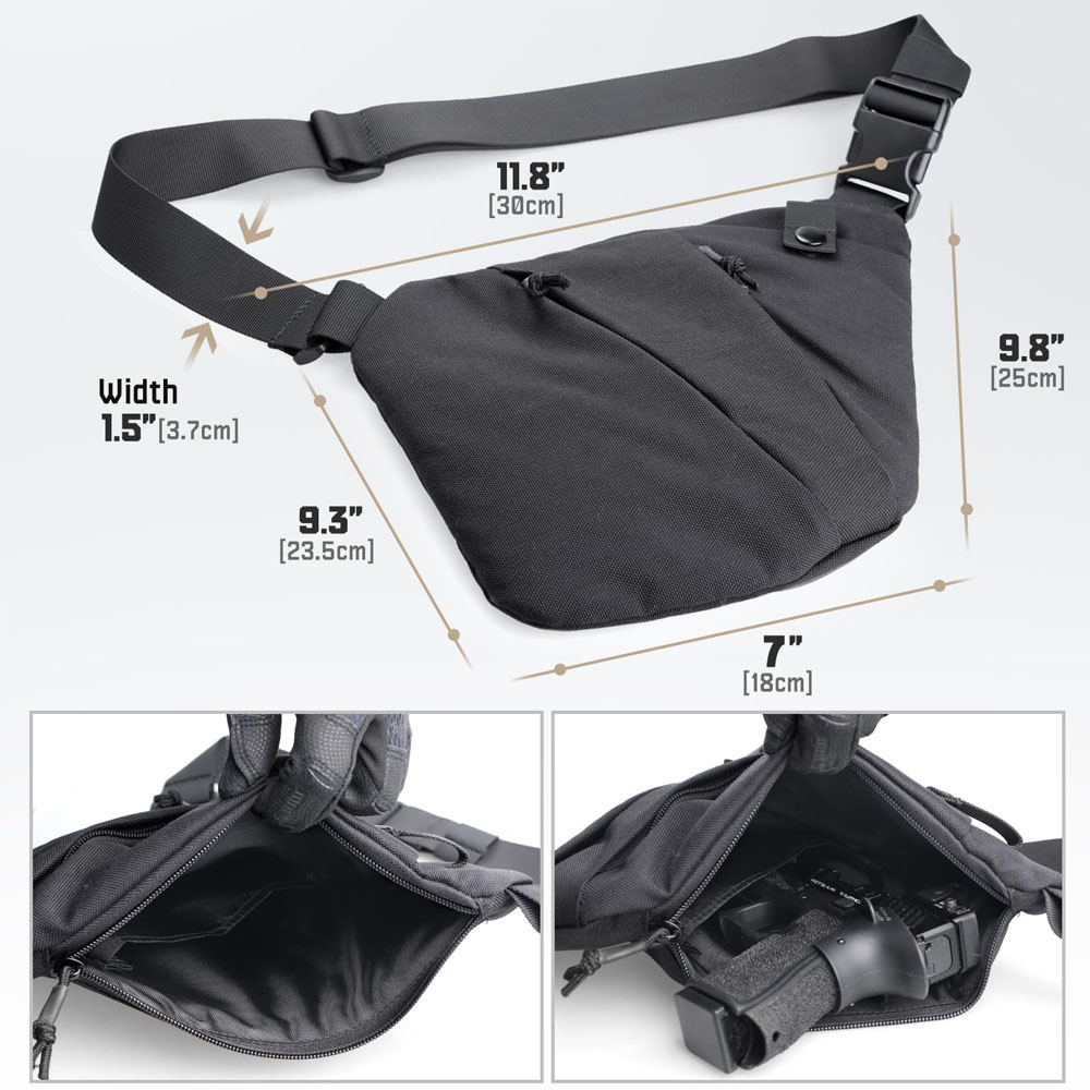 Tactisch Verborgen Pistool Dra - Edc Concealed Carry Bag recensie en prijs