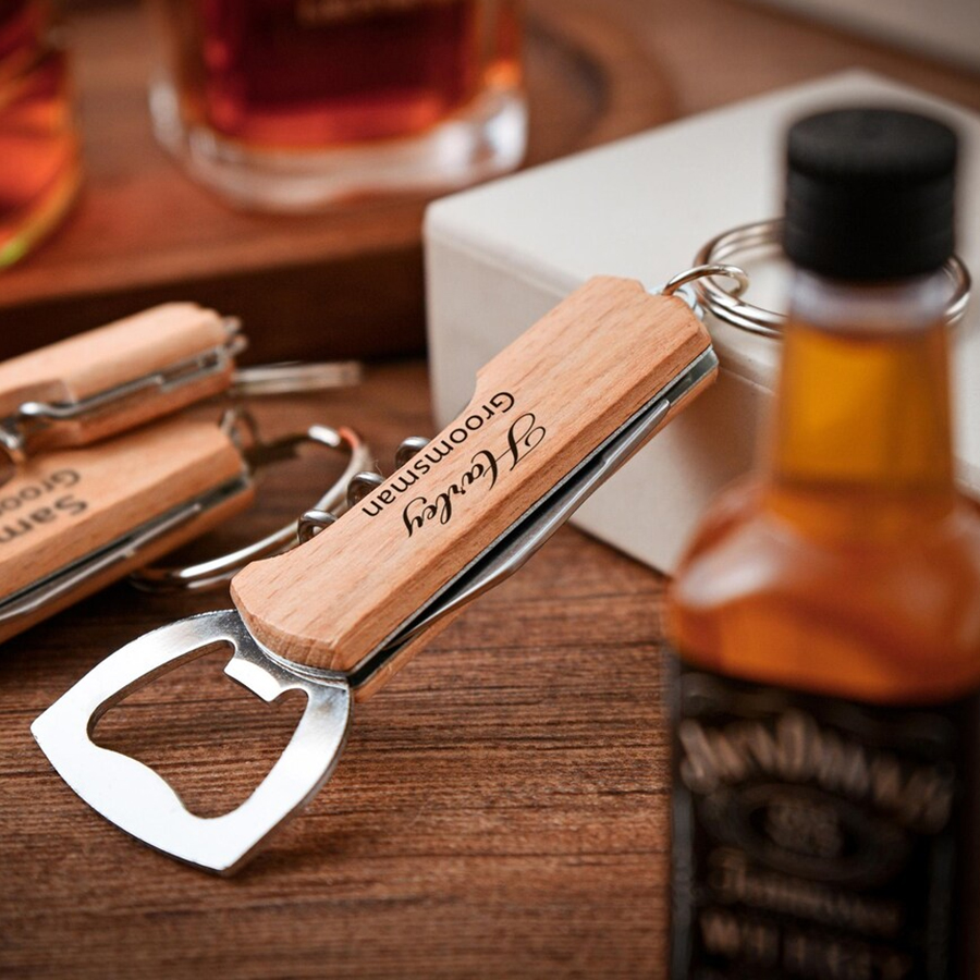 Gepersonaliseerde bier/wijnfle - Bottle Opener Keyring recensie en prijs